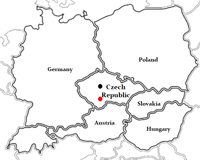 Map of Czech Republic